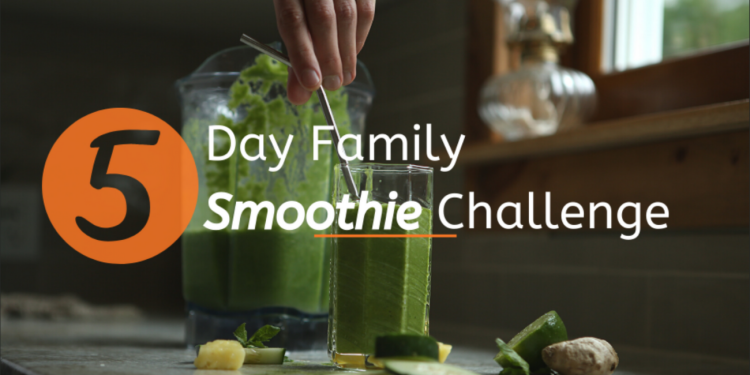 5 Day Family smoothie challenge promo
